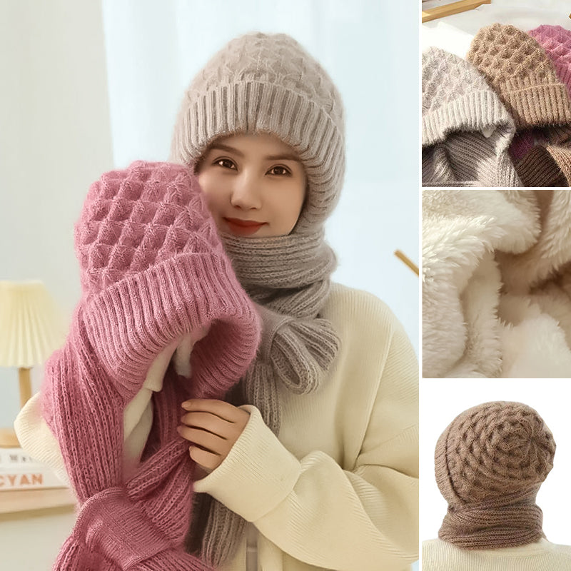 1+1 GRATIS | ScarfBeanie - Dames sjaal en beanie-muts in één