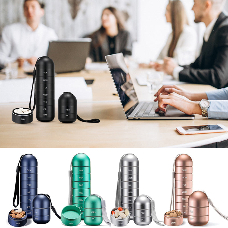 7-Daagse Draagbare Pillendoos voor Reizen