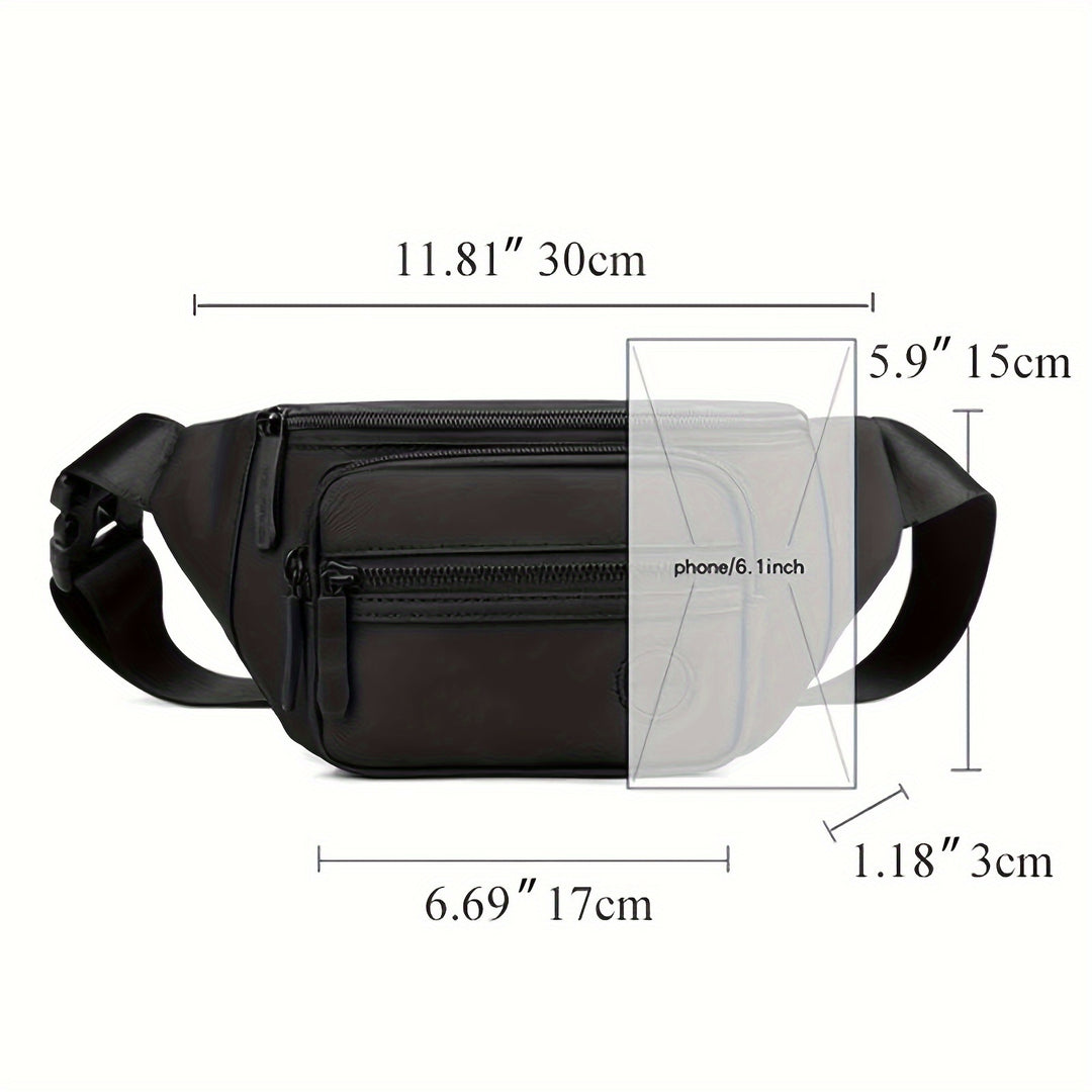 Heren Heuptas MotionGear – Multifunctionele Crossbody-tas met Verstelbare Band