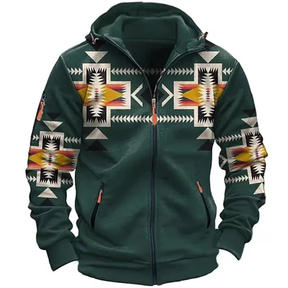 Unieke en stijlvolle herenhoodie met rits voor ultiem comfort en casual elegantie | Alexander