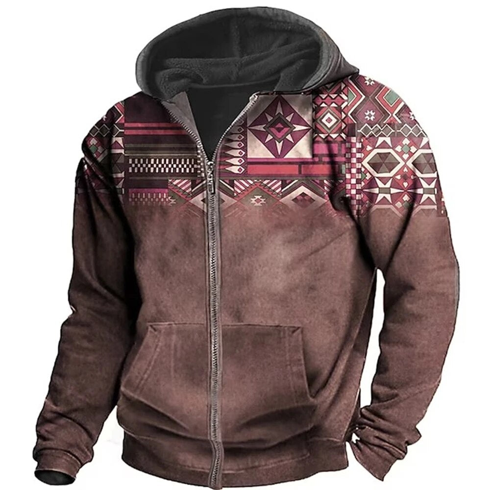 Unieke en stijlvolle herenhoodie met rits voor ultiem comfort en casual elegantie | Alexander