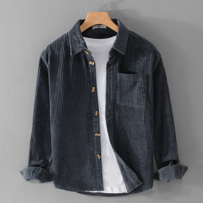 Heren Corduroy Overhemd | Retro & Trendy | Dik & Comfortabel