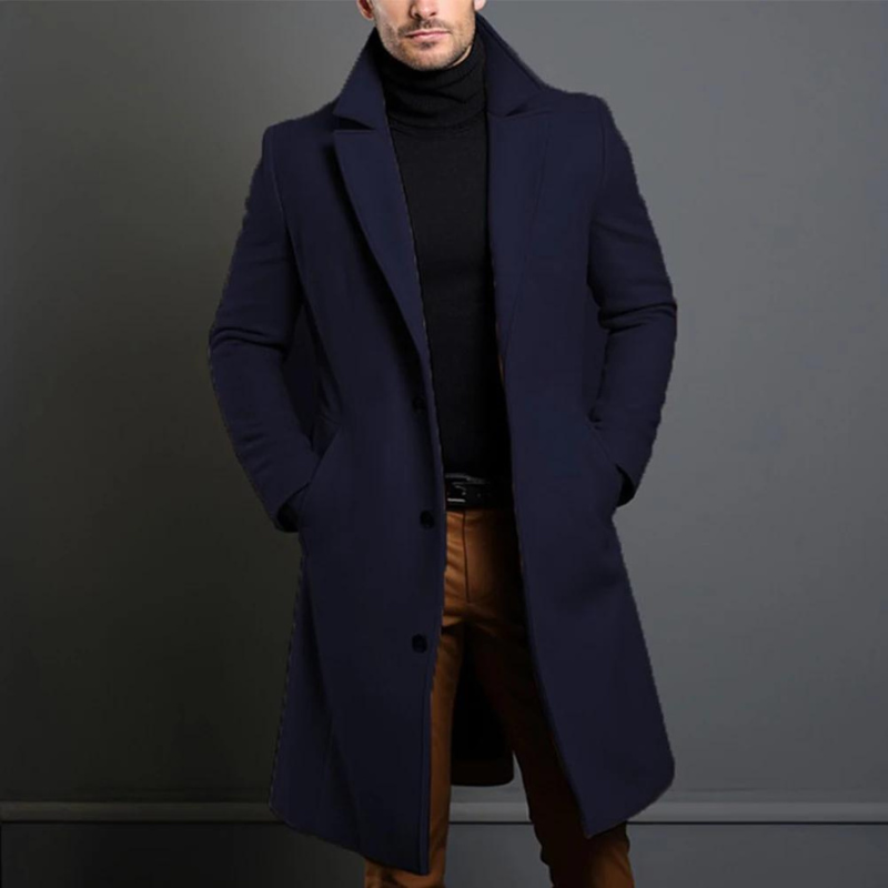 Winterjas Heren | Luxe Gebreide lange jas | Superieure Warmte
