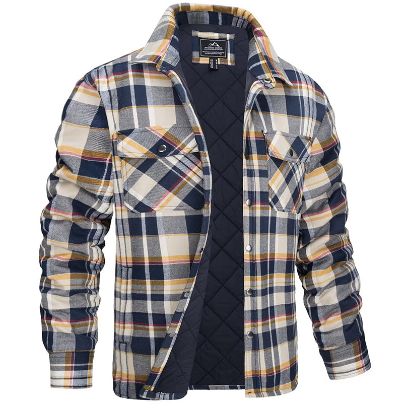 Winterjas Heren | Duurzame Werkkleding | Checked Design