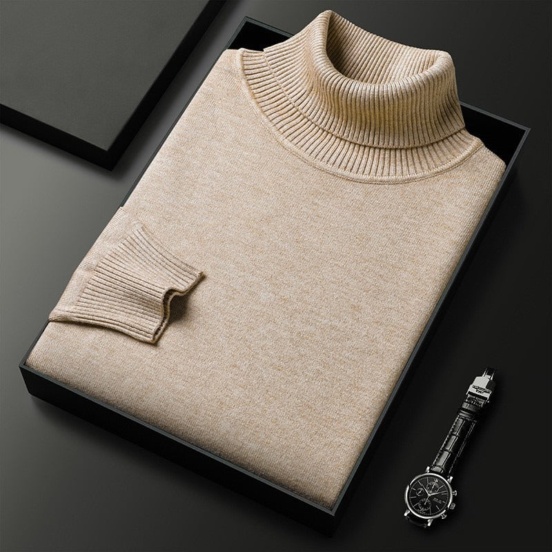 Truien Heren | Luxe Coltrui | Sweater met Fijngebreide & Zachte Textuur
