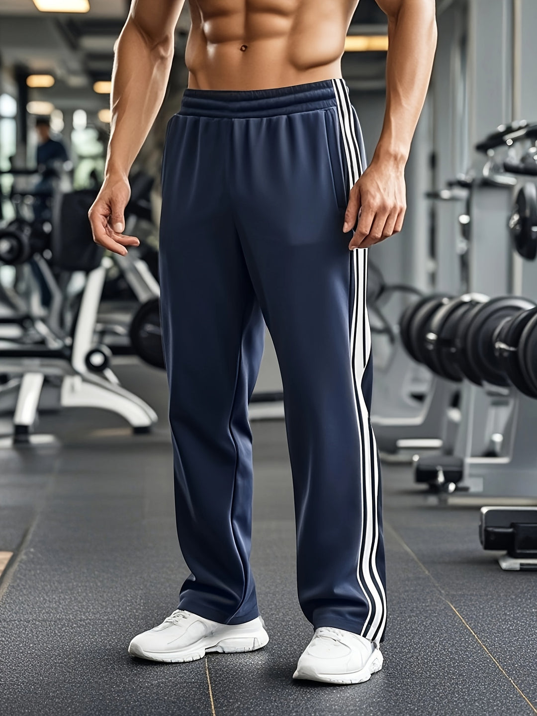 Heren Sportbroek FlexRun – Ademend trainingsmodel met trekkoord in de taille