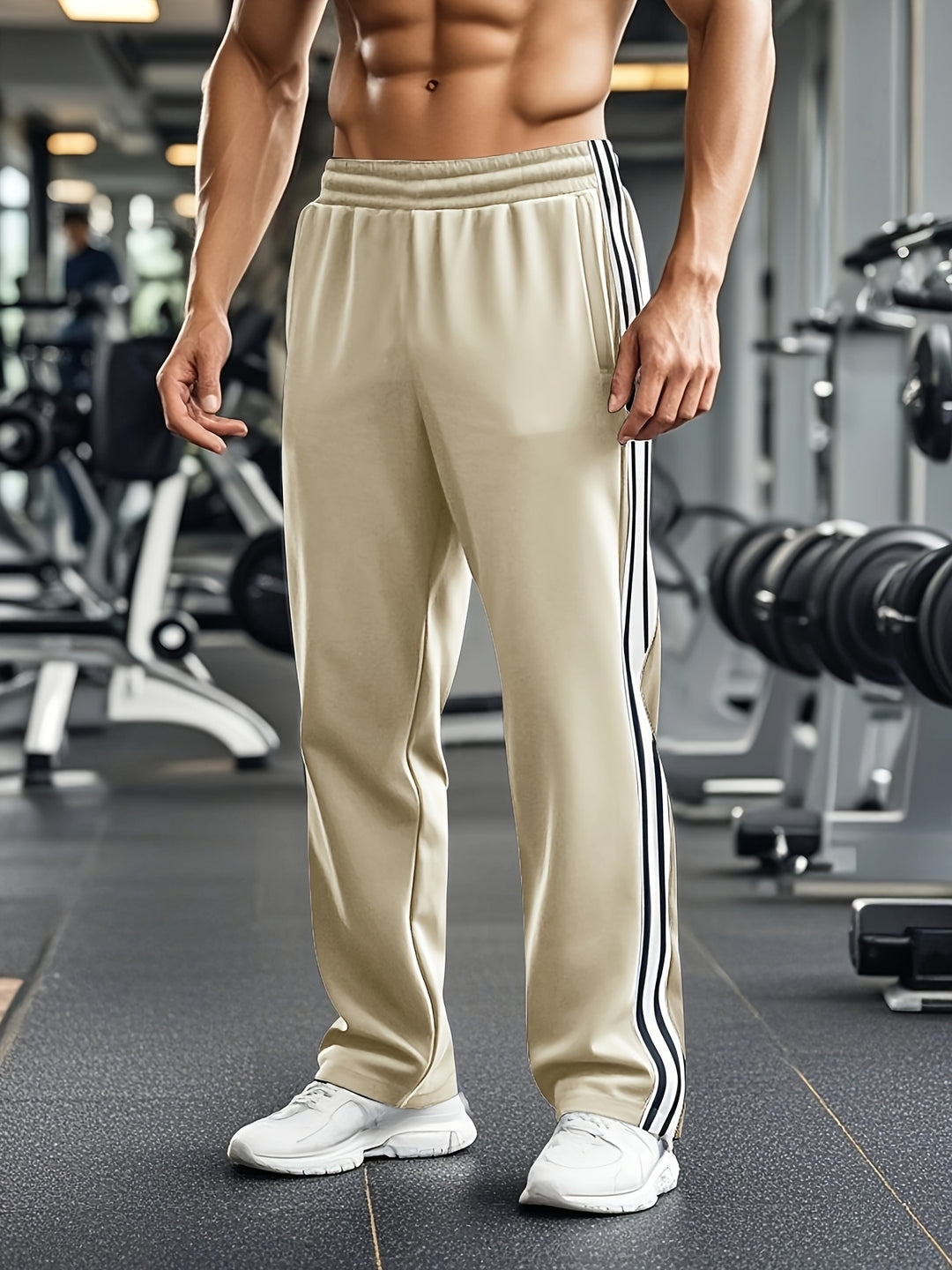 Heren Sportbroek FlexRun – Ademend trainingsmodel met trekkoord in de taille