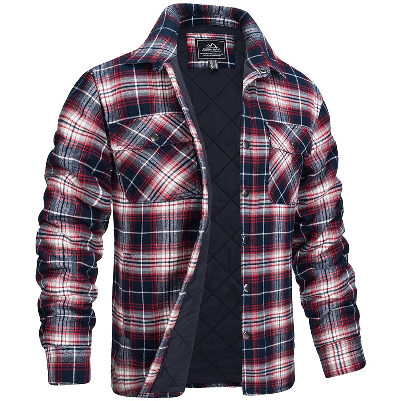 Winterjas Heren | Duurzame Werkkleding | Checked Design