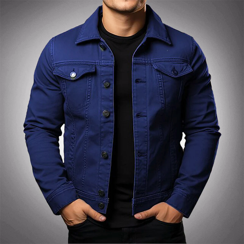 Heren Denim Jack ClassicFit – Tijdloze spijkerjack van katoen
