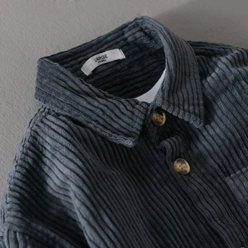 Heren Corduroy Overhemd | Retro & Trendy | Dik & Comfortabel