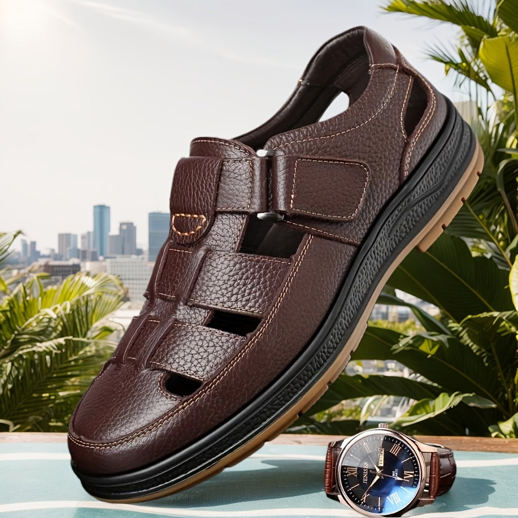 Heren Zomer Schoenen LeerComfort – Ademend, Antislip en Duurzaam