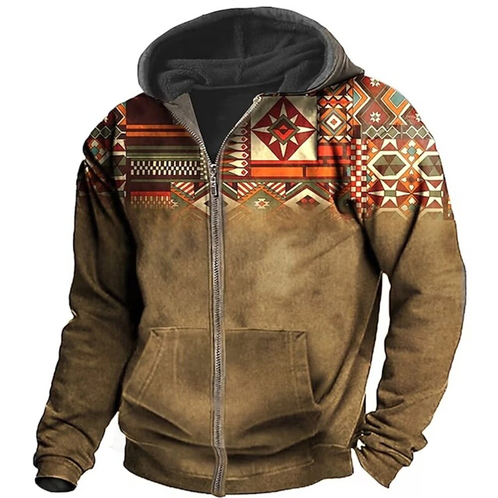 Unieke en stijlvolle herenhoodie met rits voor ultiem comfort en casual elegantie | Alexander