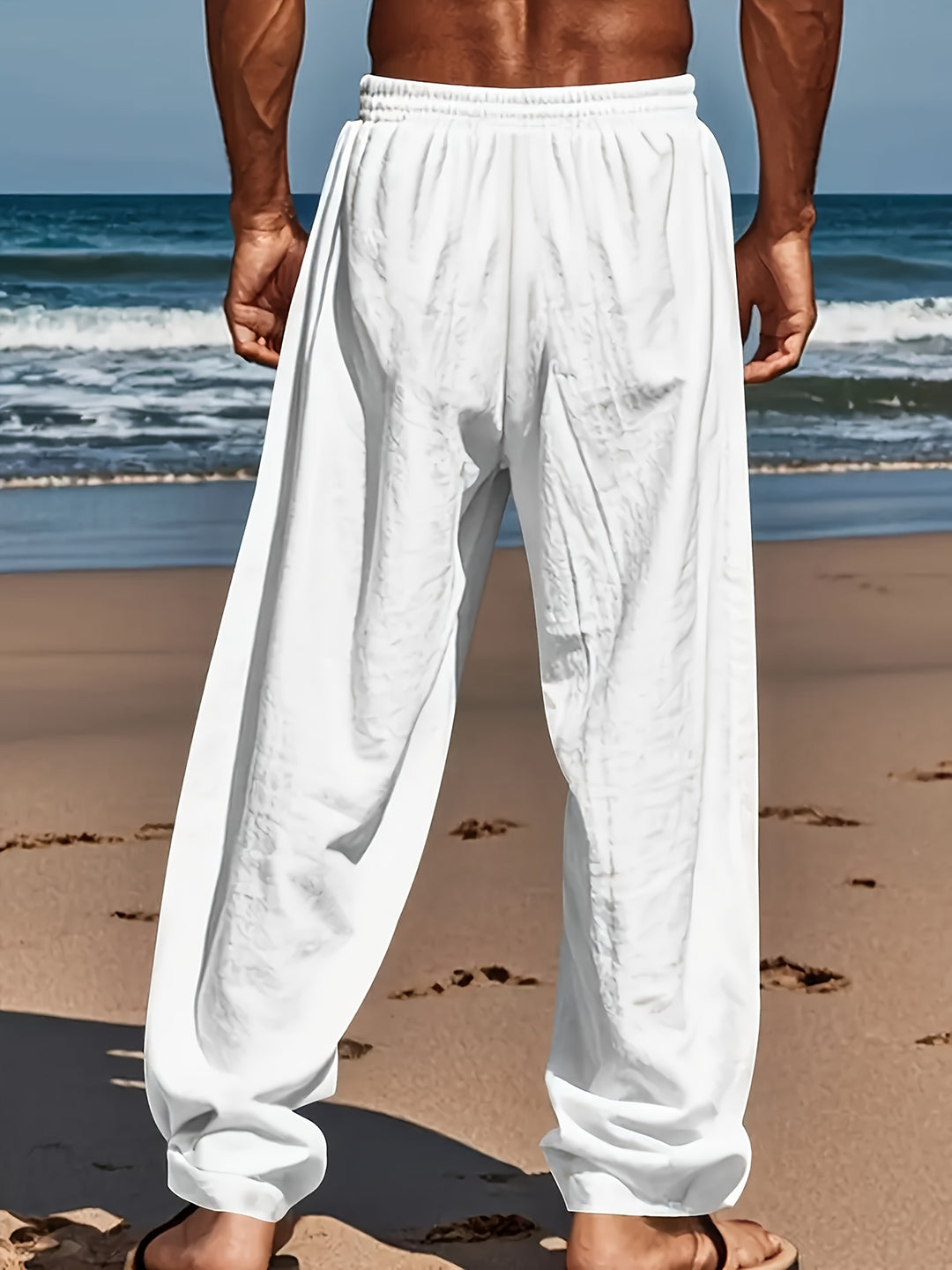Herenbroek LinnenBreeze – Ademend, Verstelbaar en Casual Comfort