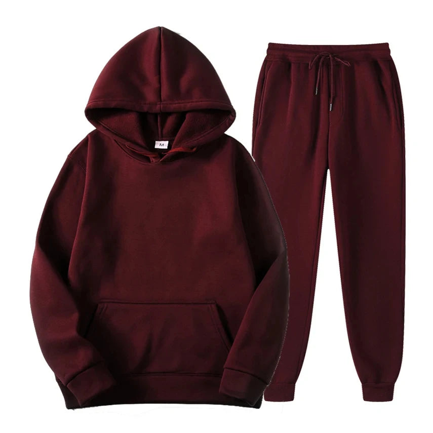 Heren Lounge Set – Comfortabele Katoenen Twee-delige Outfit met Moderne Snit
