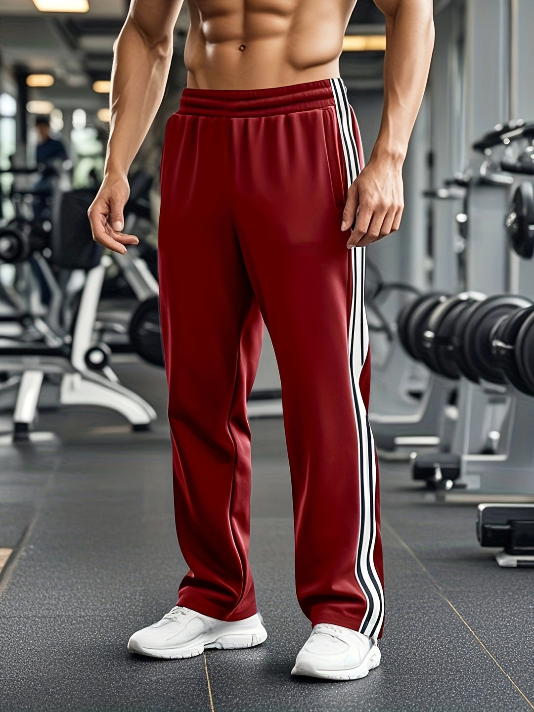 Heren Sportbroek FlexRun – Ademend trainingsmodel met trekkoord in de taille