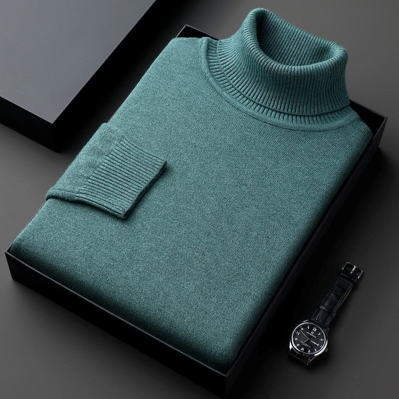 Truien Heren | Luxe Coltrui | Sweater met Fijngebreide & Zachte Textuur