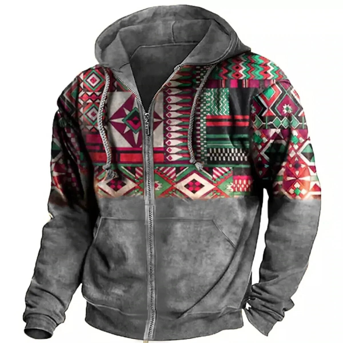 Unieke en stijlvolle herenhoodie met rits voor ultiem comfort en casual elegantie | Alexander