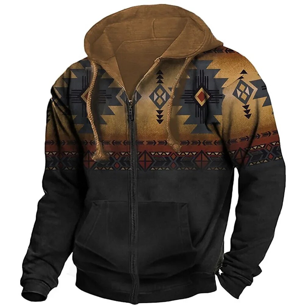 Unieke en stijlvolle herenhoodie met rits voor ultiem comfort en casual elegantie | Alexander