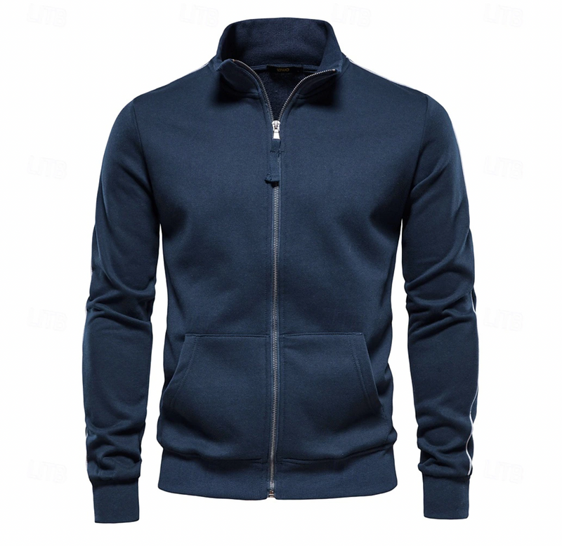 Heren Winterjas ArcticLine – Lichte jas met rits en staande kraag