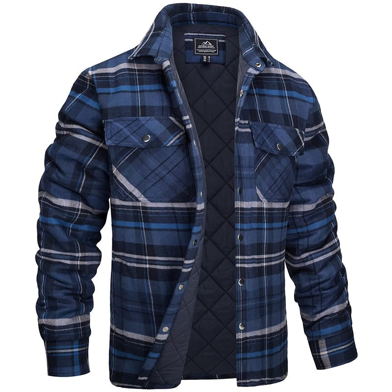 Winterjas Heren | Duurzame Werkkleding | Checked Design