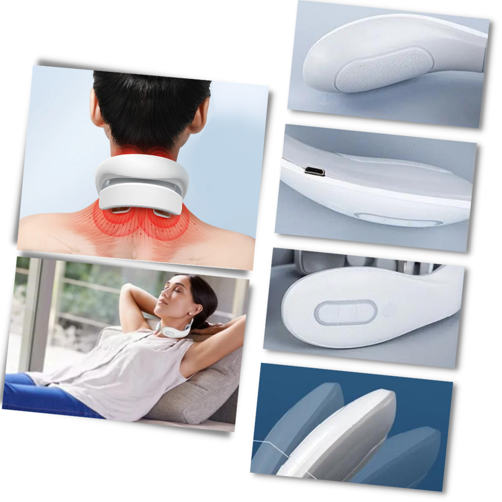 Vier Hoofd Verlichting Nek- en Schoudermassager