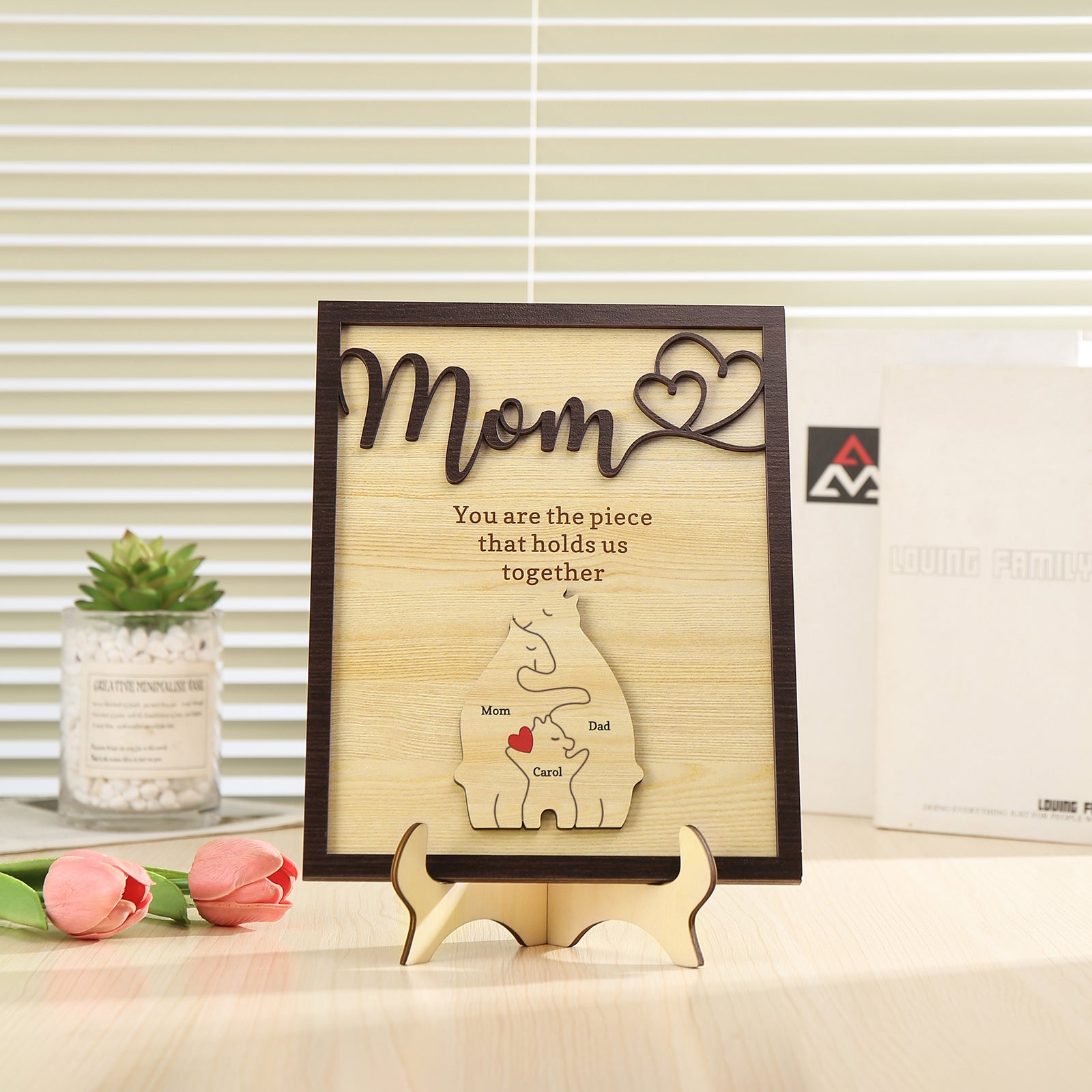 Happyfam Beertjes | Gepersonaliseerde berenfamilie puzzel