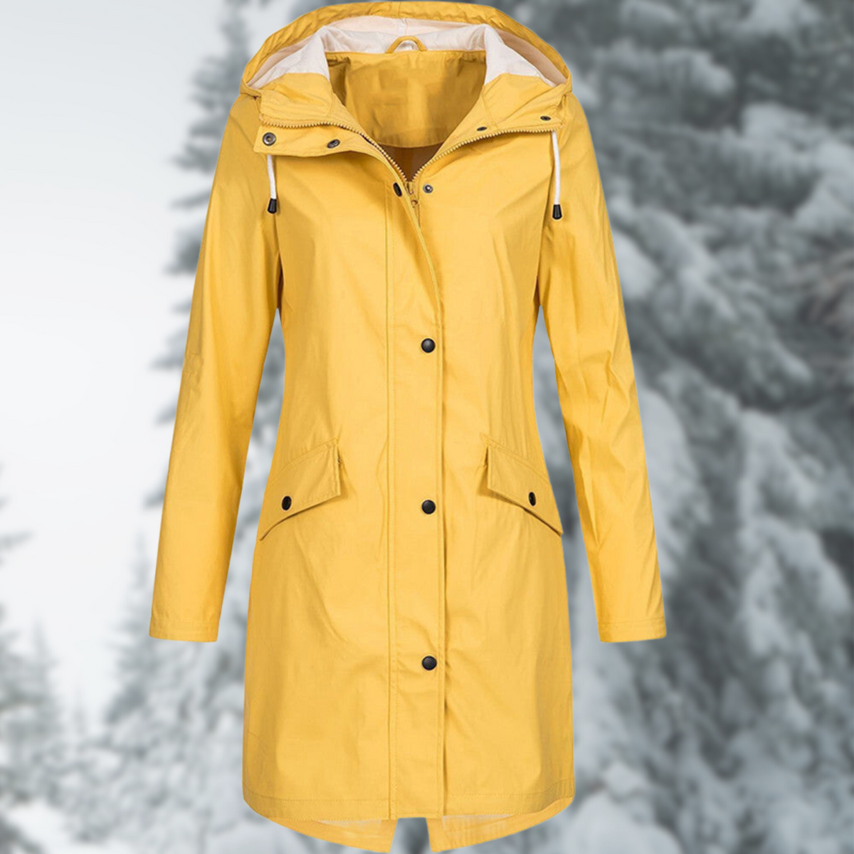 Dames Regenjack met Capuchon – Lichtgewicht Bescherming tegen Regen