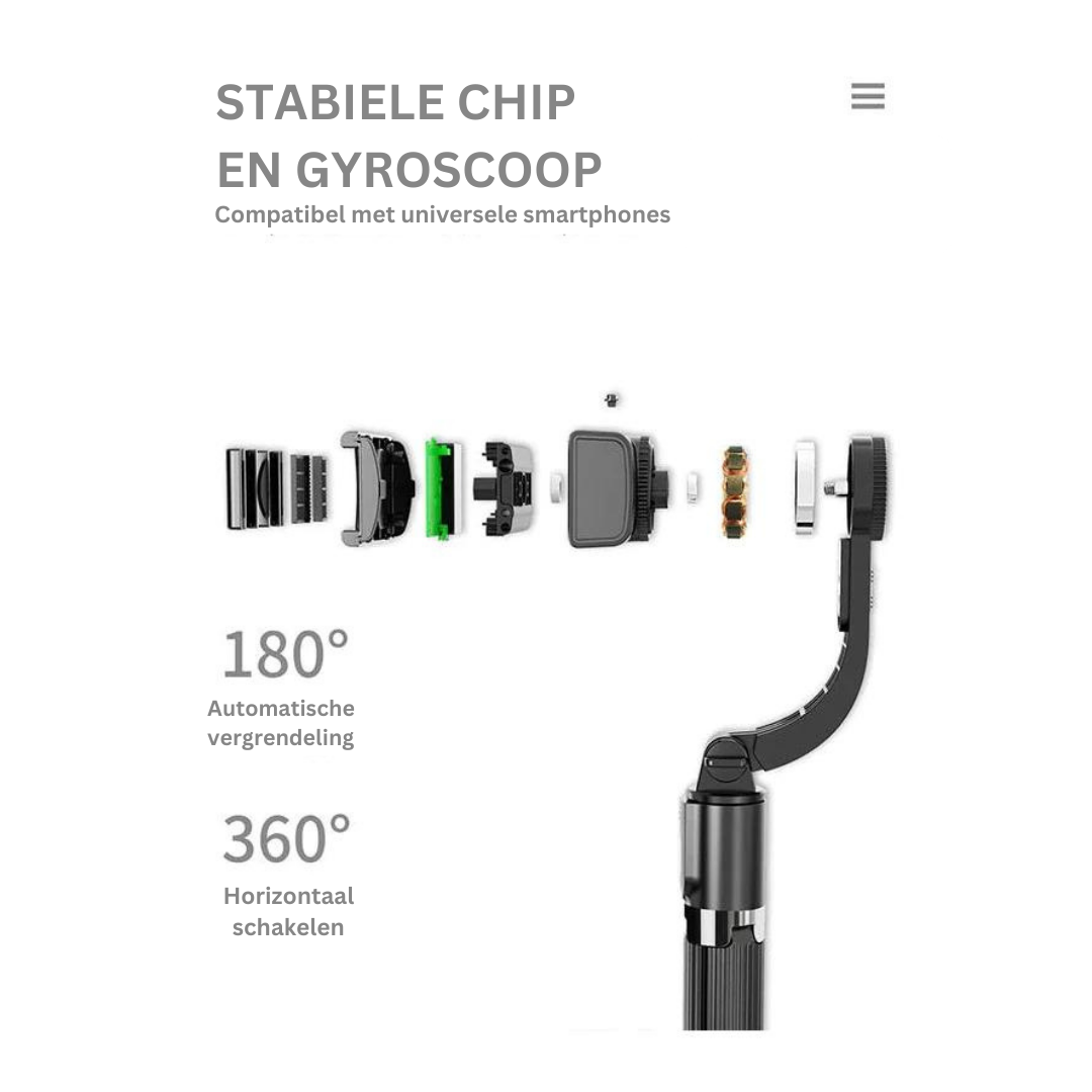 Camify stabilisator | Slimme bleutooth stabilisator hoogwaardige kwaliteit
