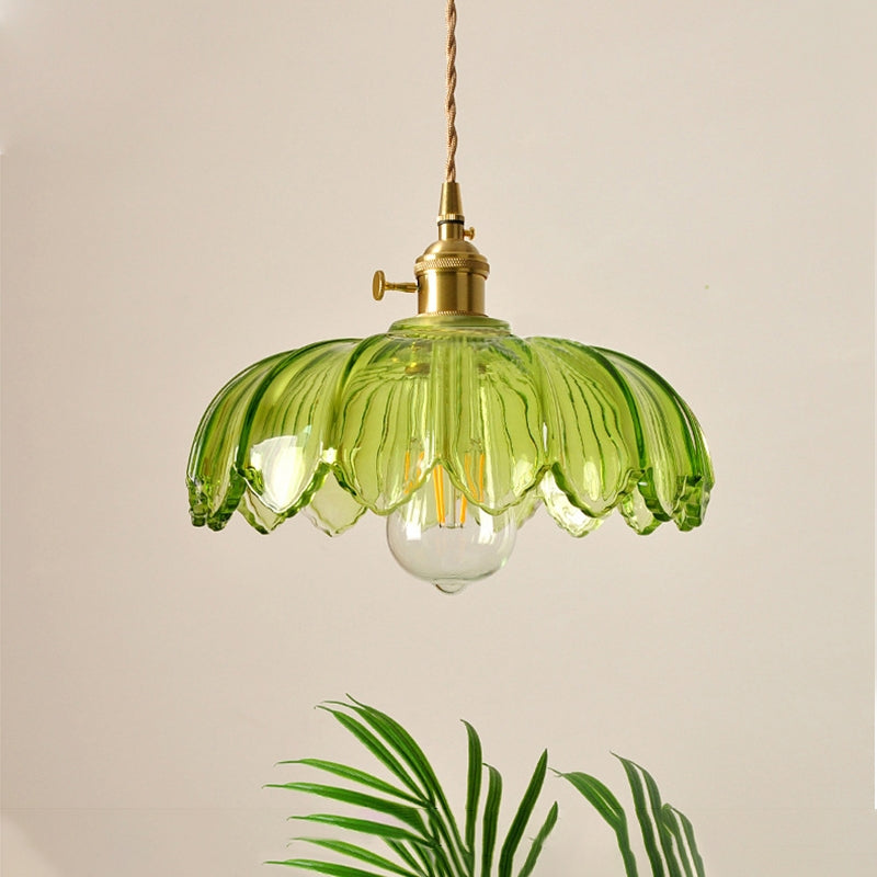 Vintage bloemen hanglamp