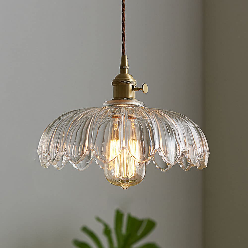 Vintage bloemen hanglamp