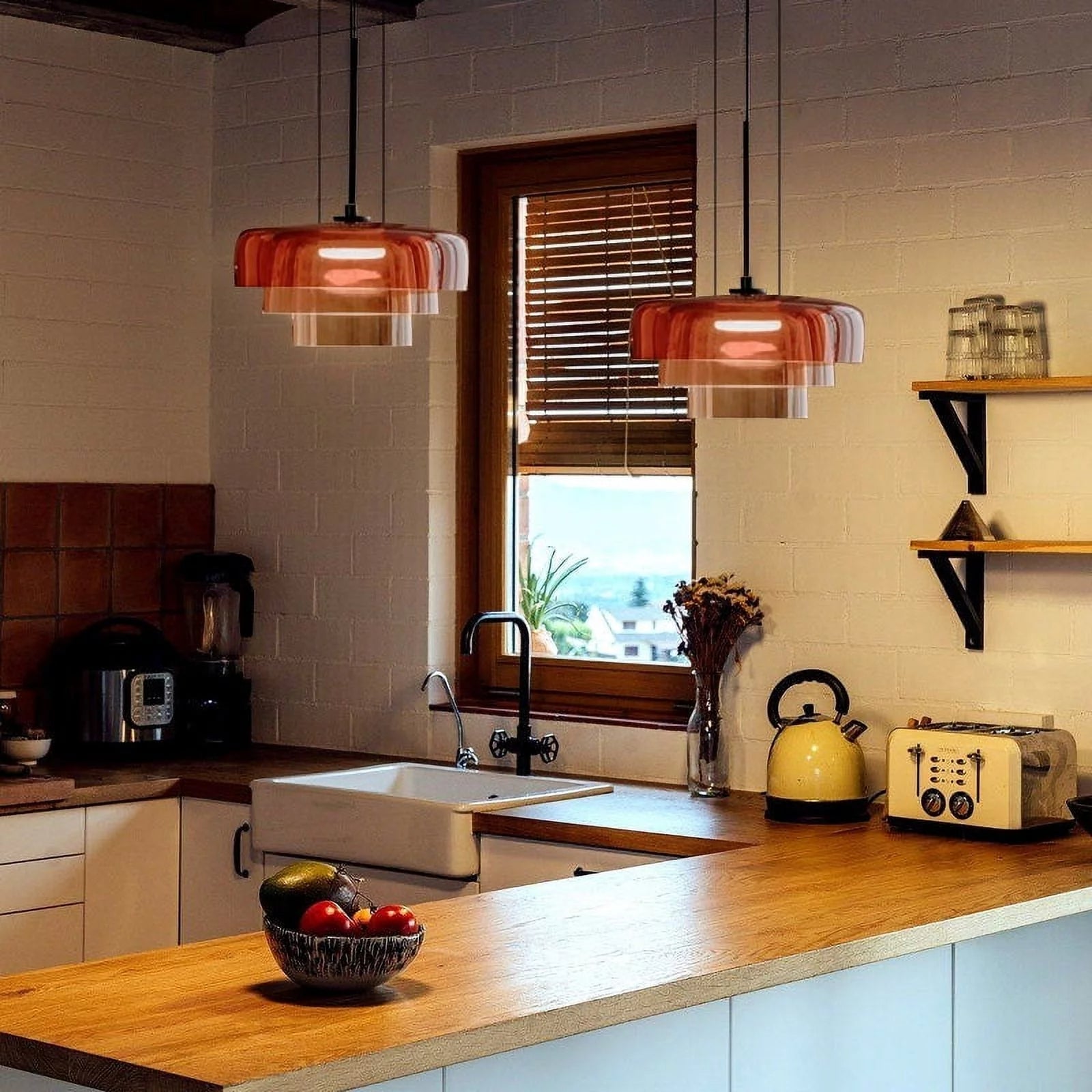 Noordse Glazen Hanglamp