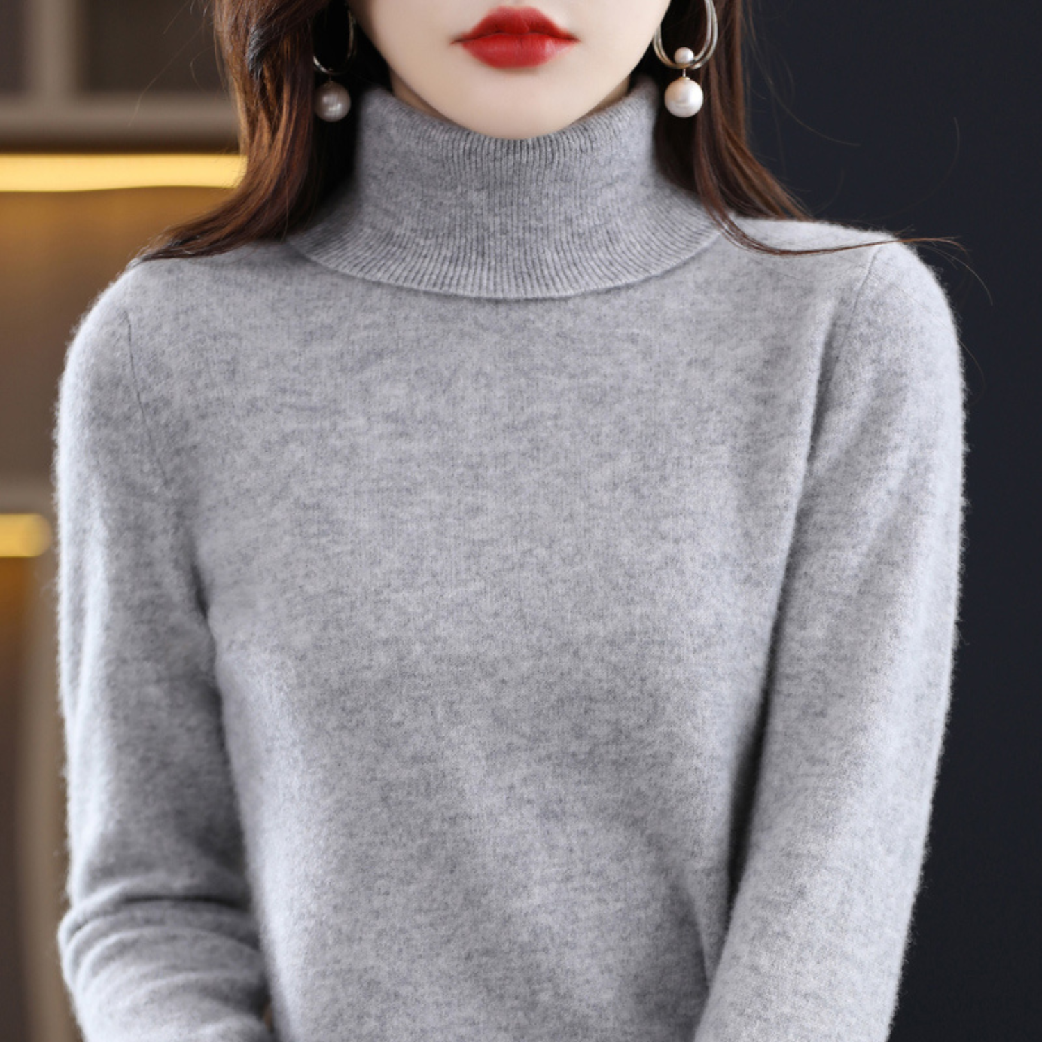 Winterse Luxe Kasjmier Dames Coltrui - Elena