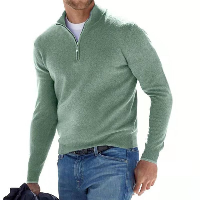 Merino Herenpullover met V-hals - Herfstmagie Torino