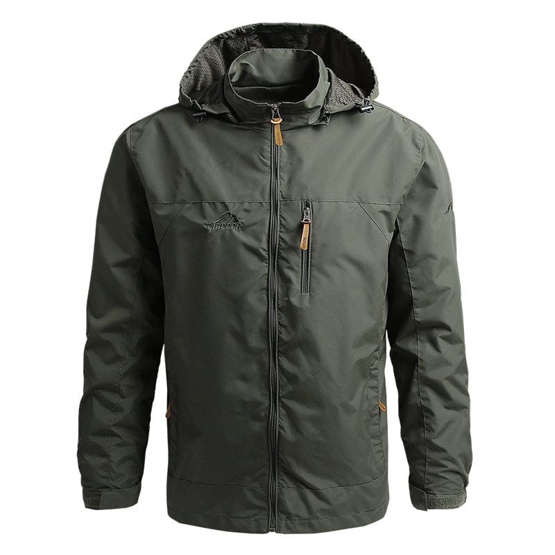 Waterdichte Herenjas met Capuchon – Winddichte Outdoor Jas voor de Herfst