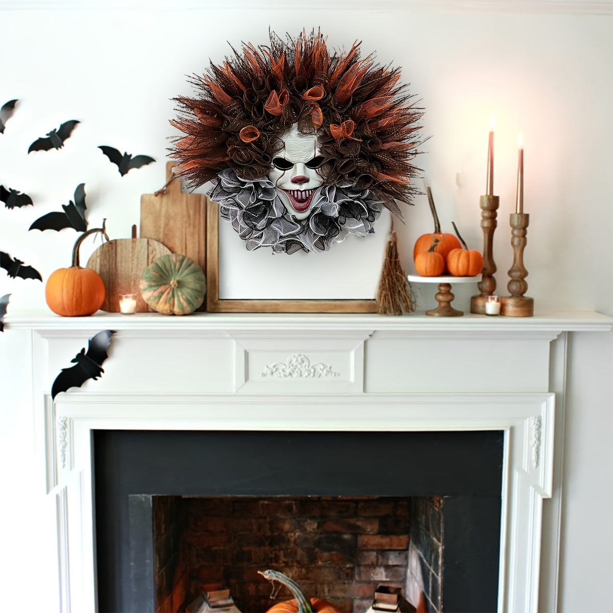 Halloween Eng Clown Deur Krans