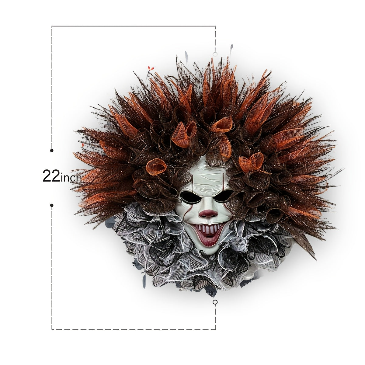 Halloween Eng Clown Deur Krans