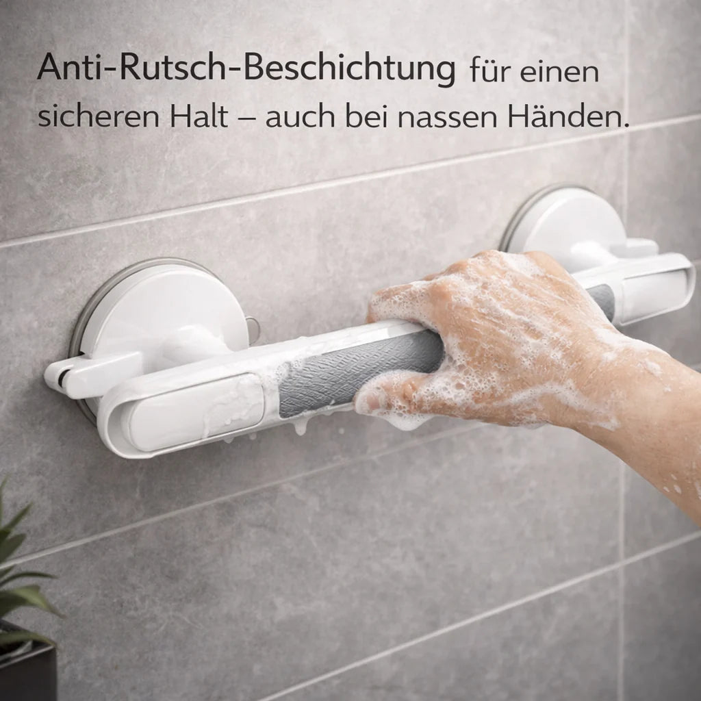 Steunhandgreep voor douche, bad of toilet | Zuignapgreep voor senioren zonder boren | SeniGrip