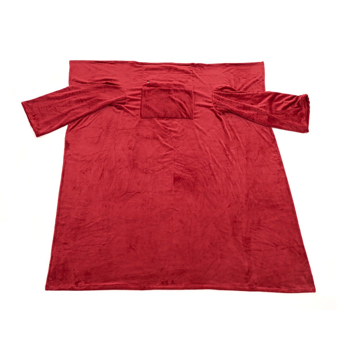 Elektrische Deken met Mouwen en Borstverwarming – Oversized Fleece Warmteplaid voor de Bank