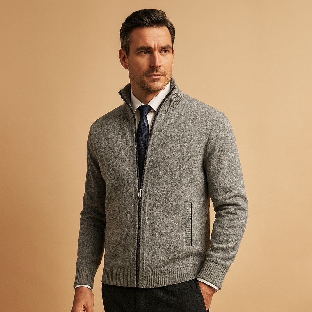 Heren Weste met Rits – Comfortabel en Stijlvol in Milaan Design
