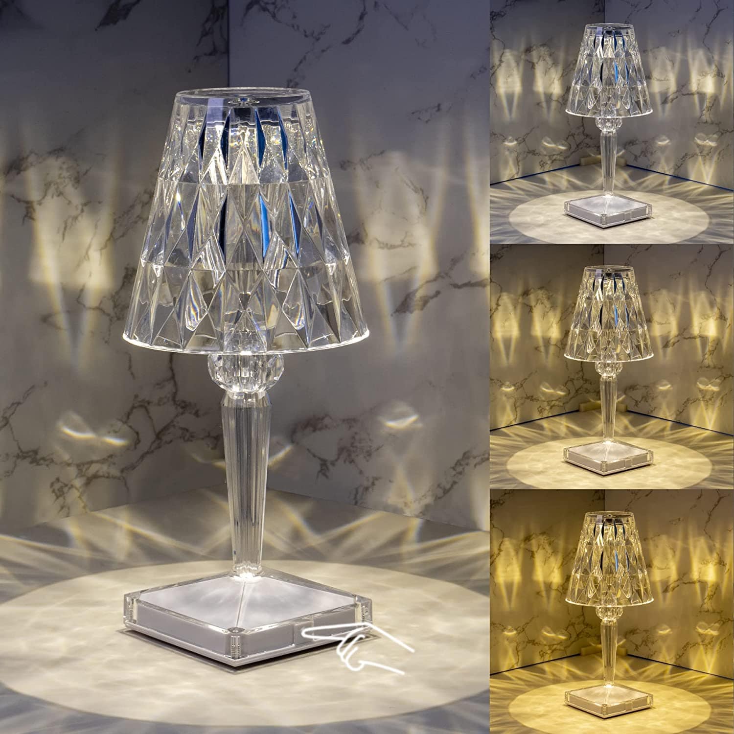 LED Kristal Tafel lamp | Elegante Diamant Ontwerp