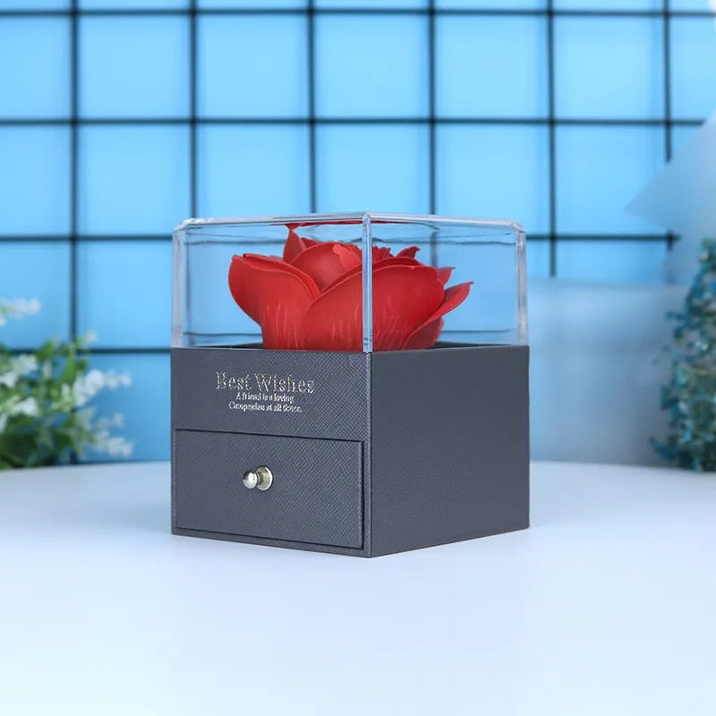 Roman ketting | Eeuwige roos en hart ketting | Luxe geschenkset