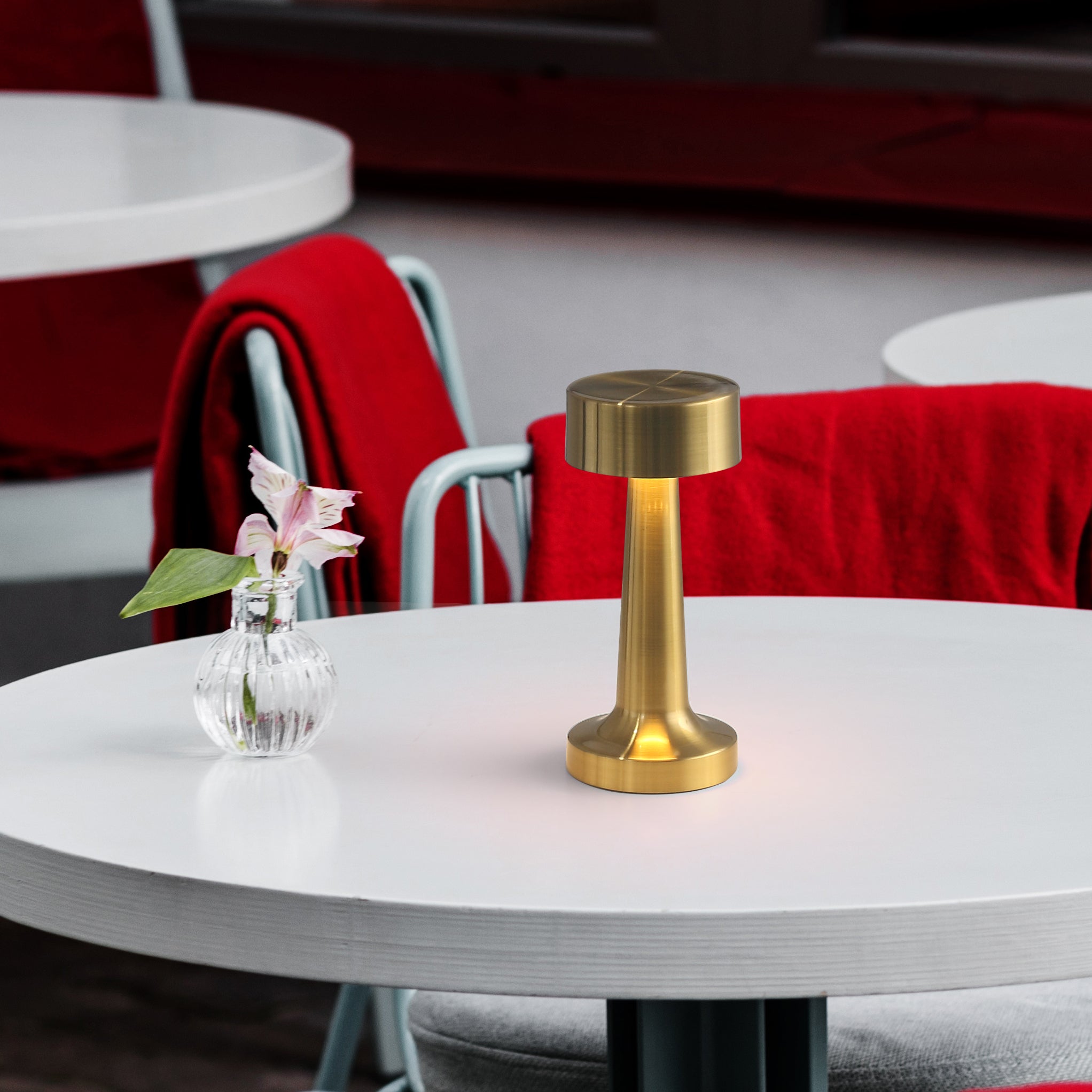 Verona LED Draadloze Tafel lamp Messing