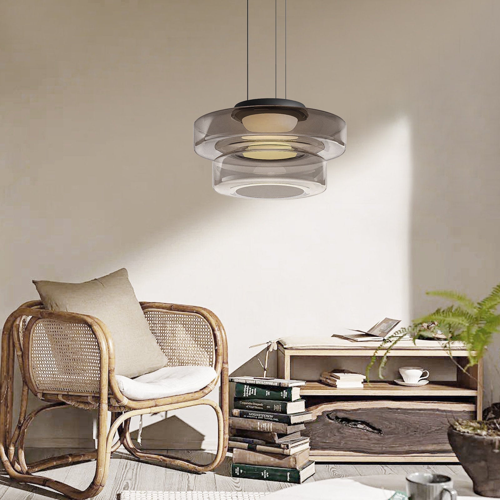 Glazen Hanglamp In Bauhaus Stijl