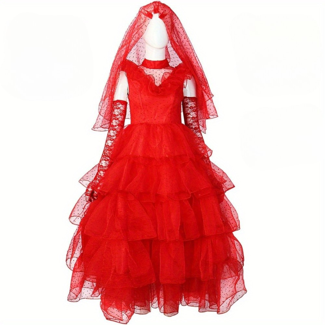 Dames Gothic Halloween Film Kostuum Jurk | Kant Maxi