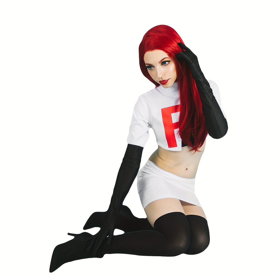 Dames Lange Mouwen Halloween Anime Kostuum Set | Mini