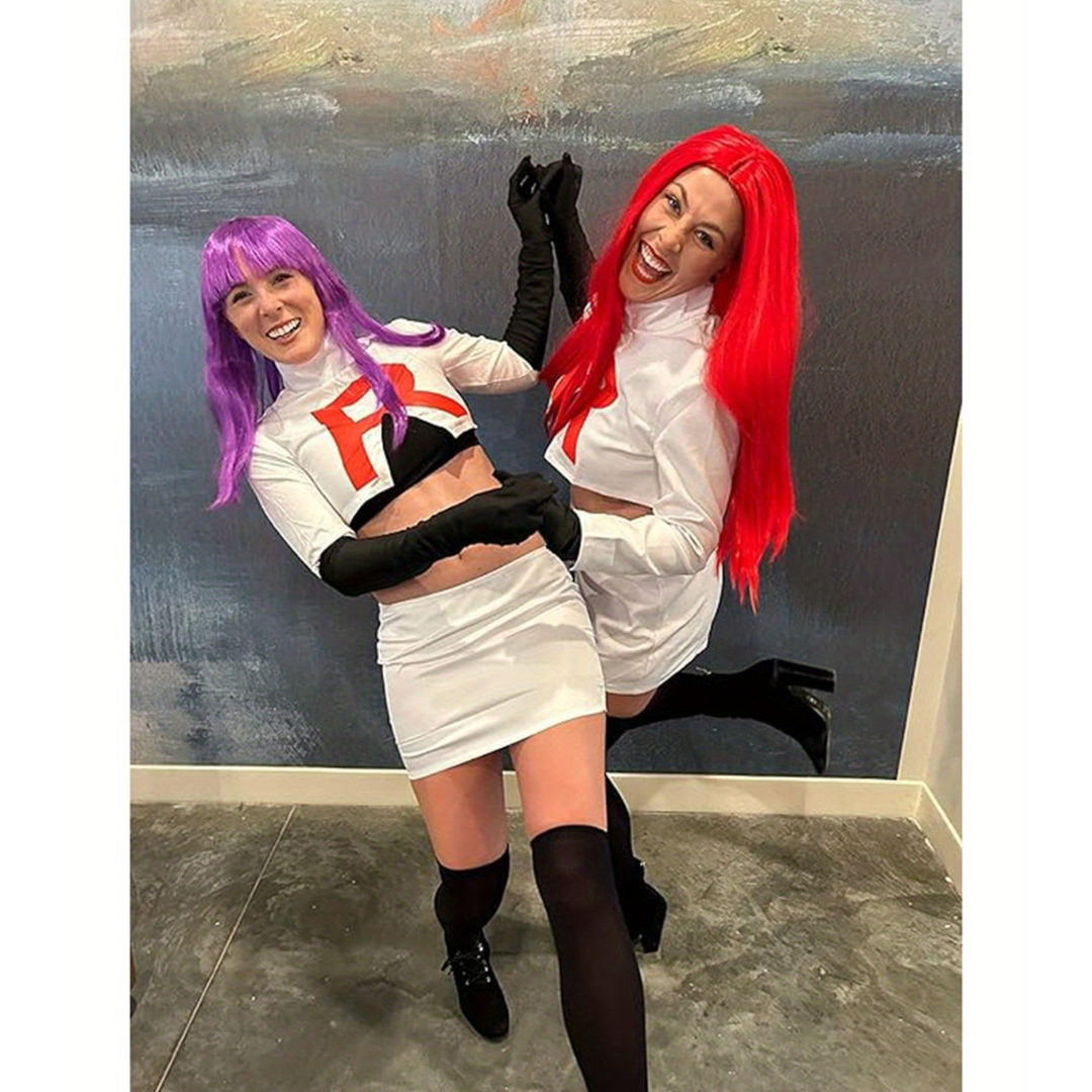 Dames Lange Mouwen Halloween Anime Kostuum Set | Mini