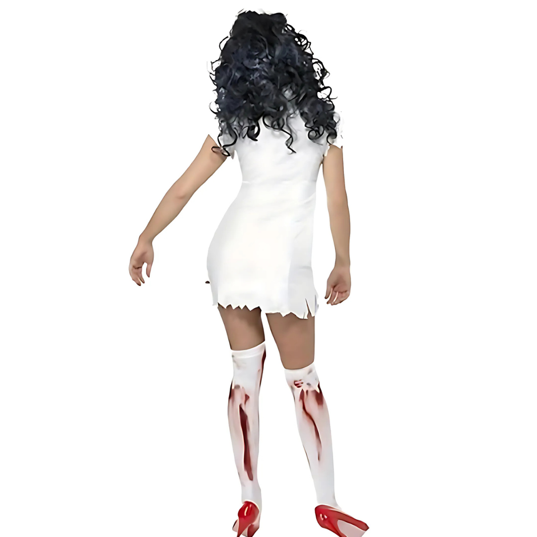 Dames Bloedige Halloween Kostuum Verpleegster Jurk | Mini
