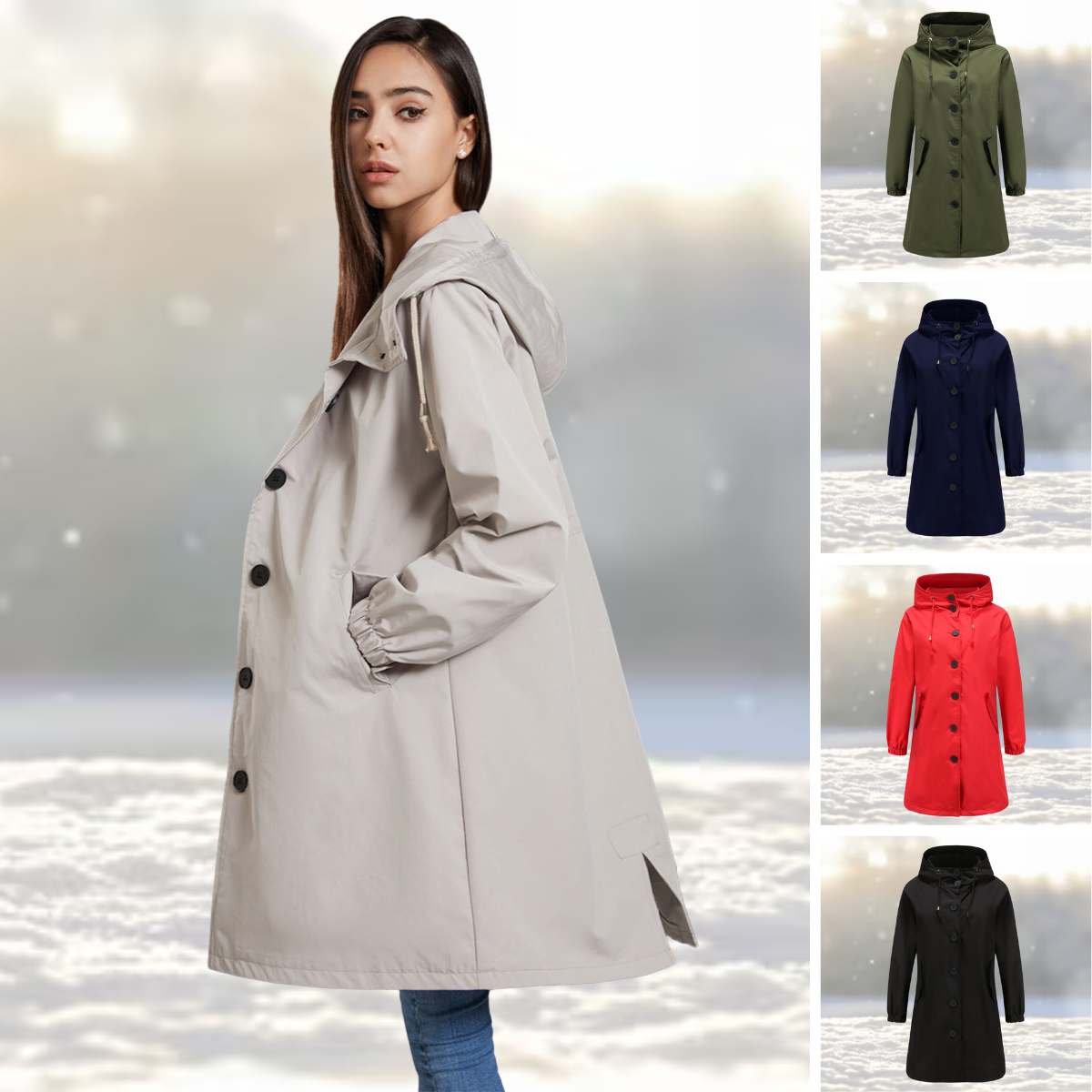 Waterbestendige Trenchcoat voor Dames – Stijlvolle Regenjas voor Elk Weertype