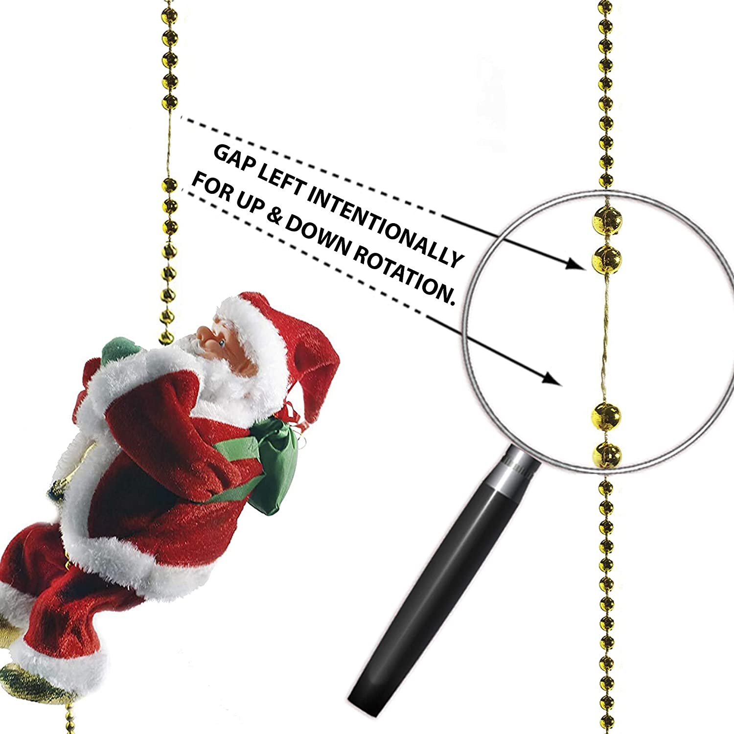 SantaClimb | Santa's Muzikale Klim Feestdecoratie Interactief Speelgoed