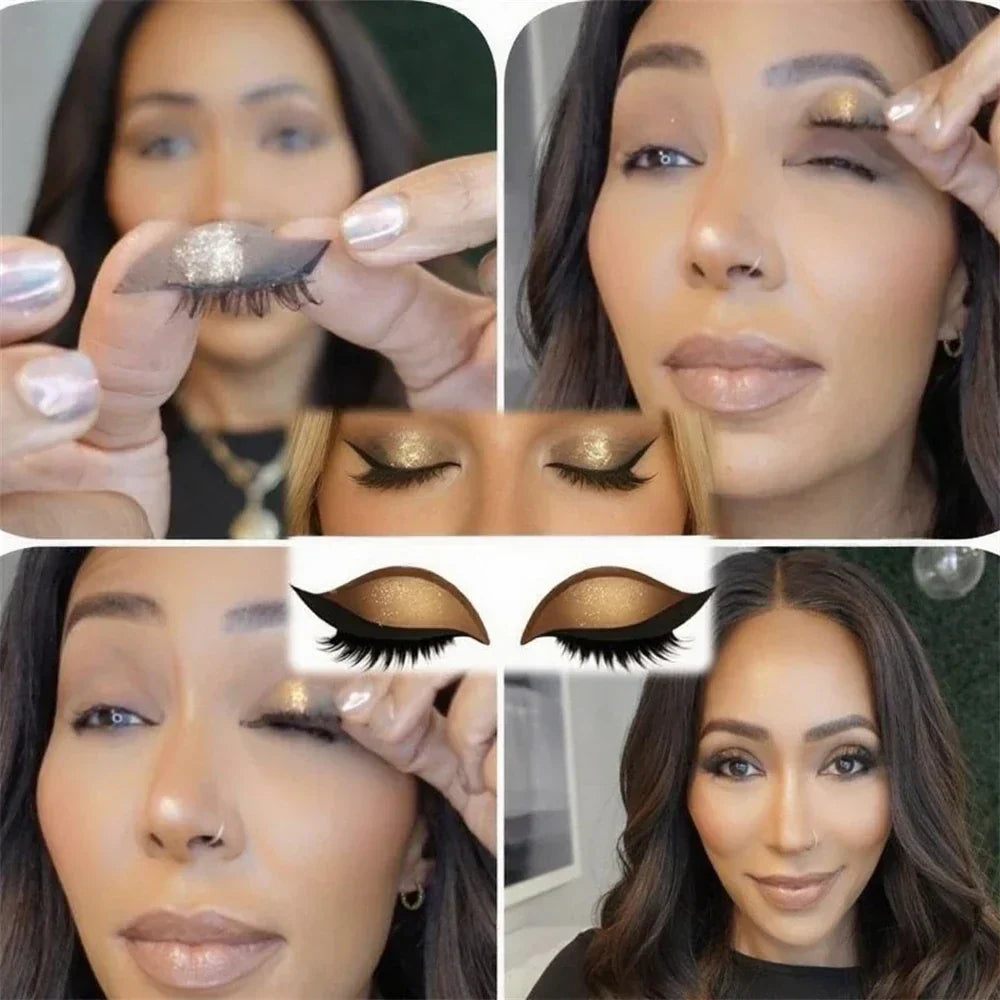Oogmake-up Sticker | Directe Glam-Look in seconden | Herbruikbaar, waterdicht & aanpasbaar aan elke oogvorm